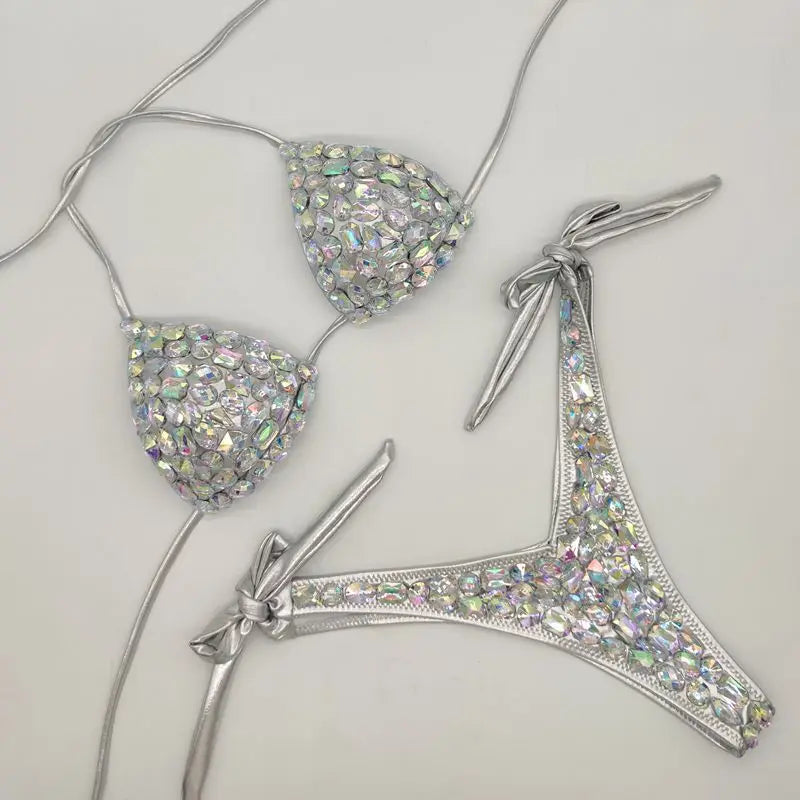 Jewel Encrusted Flagship Bikini