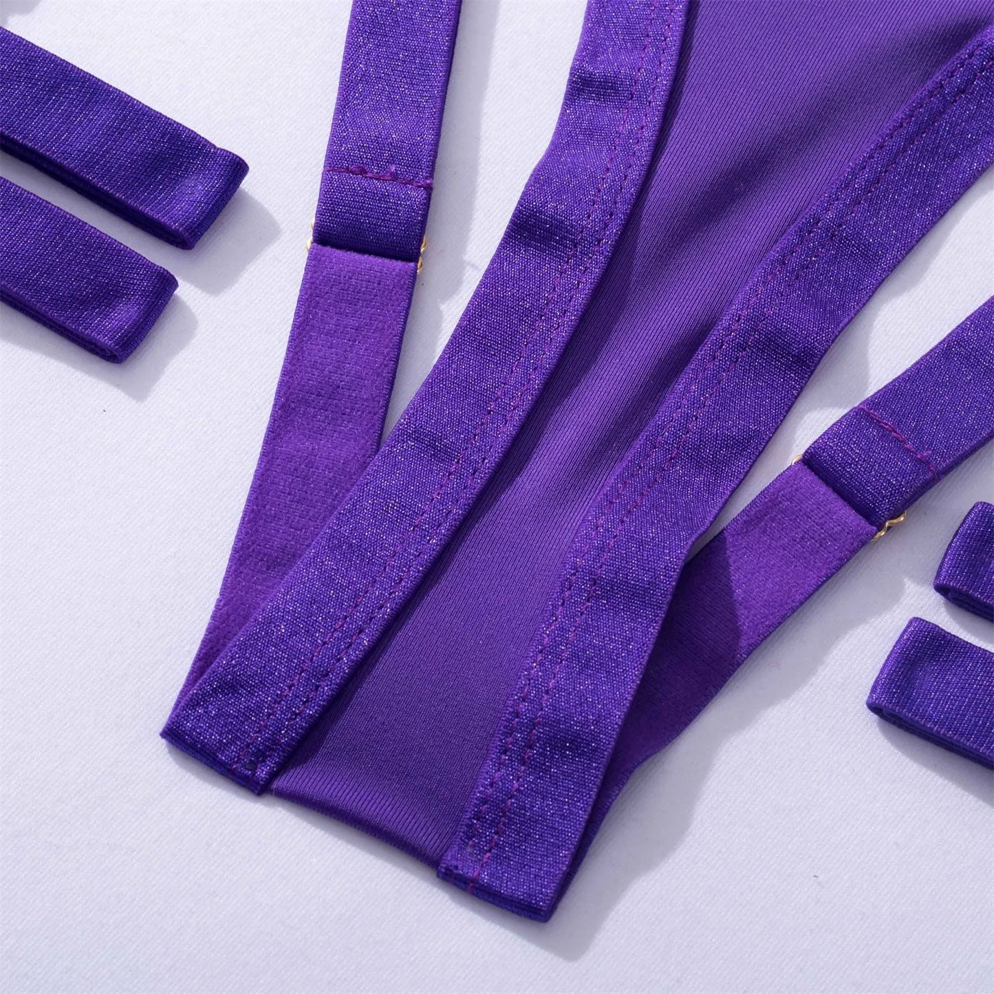 Hollow Out Strap On Lingerie Set