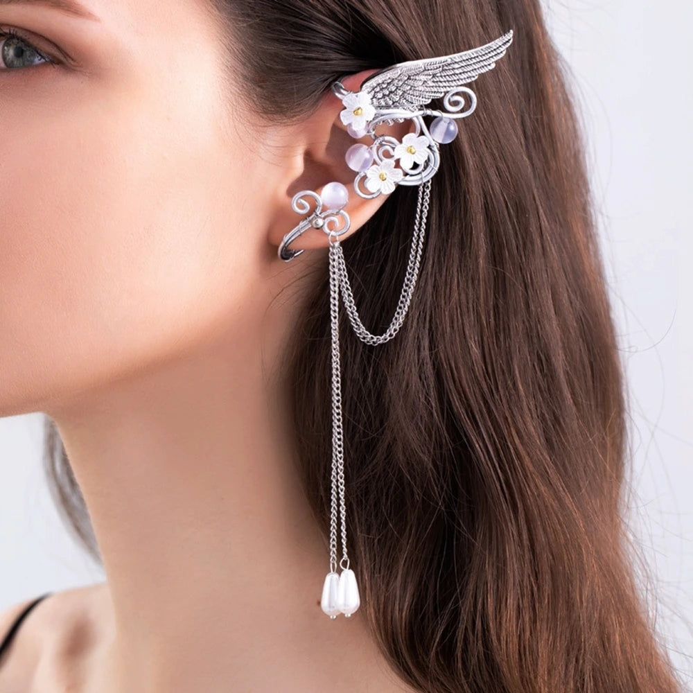 Charm Fairy Long Tassel Elf Earring Cuff