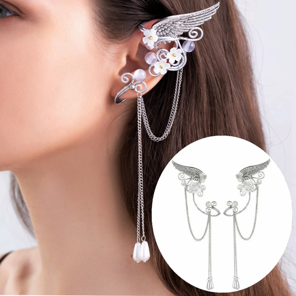Charm Fairy Long Tassel Elf Earring Cuff