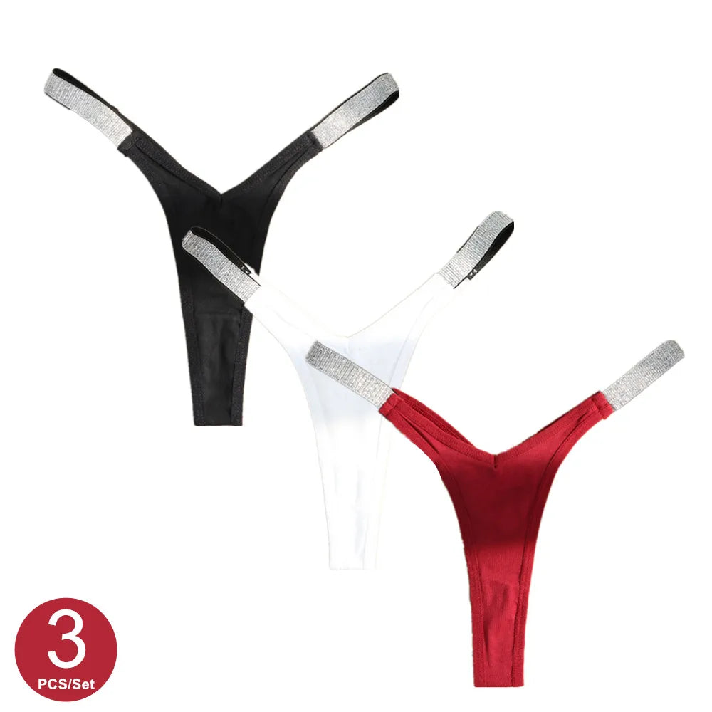 "V" String Thong Underwear 3 Piece set
