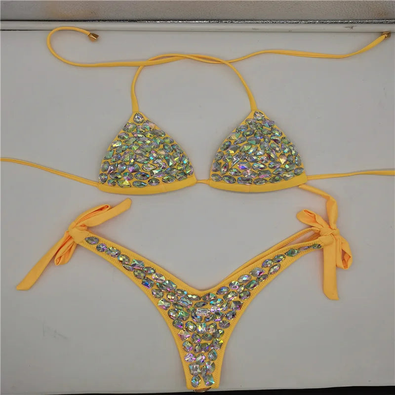 Jewel Encrusted Flagship Bikini