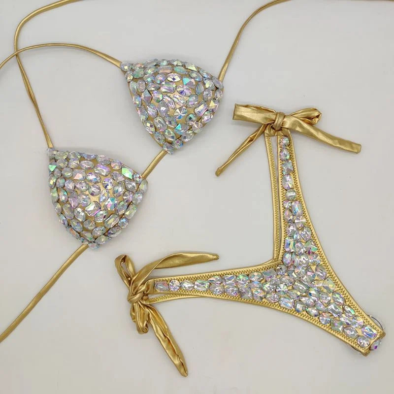 Jewel Encrusted Flagship Bikini