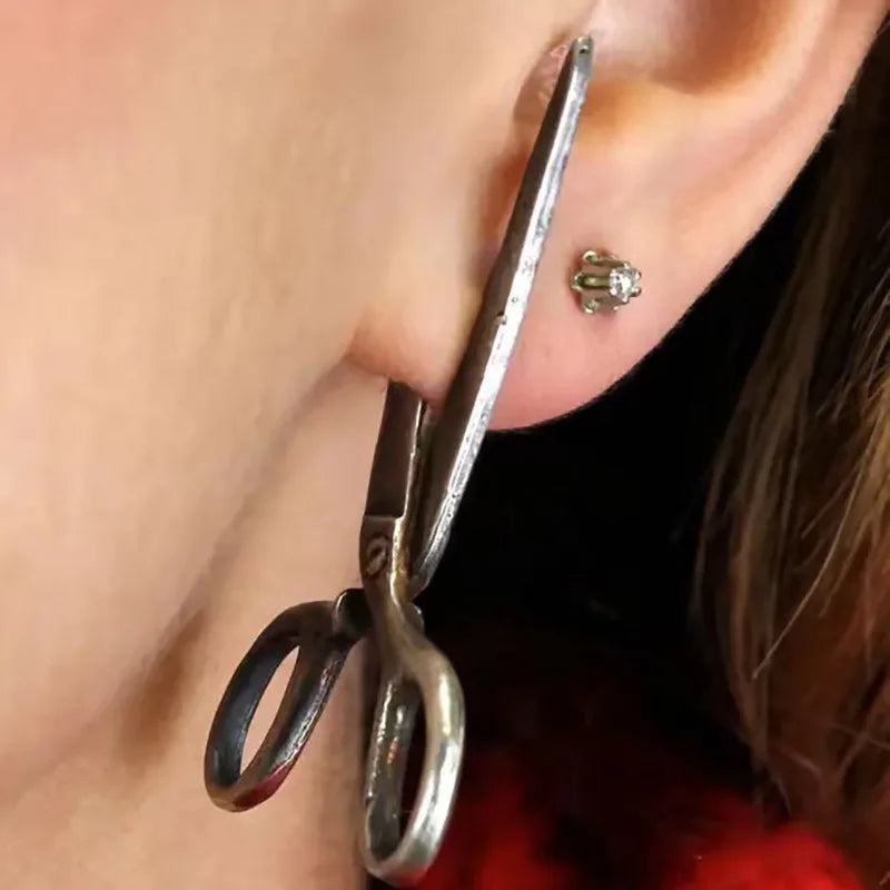 Punk Darts Shape Mechanical Cuff Earrings