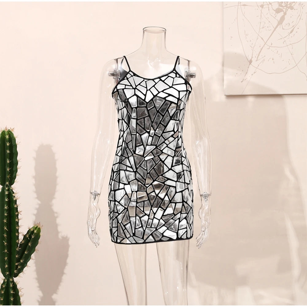 Metallic Sequin Dress