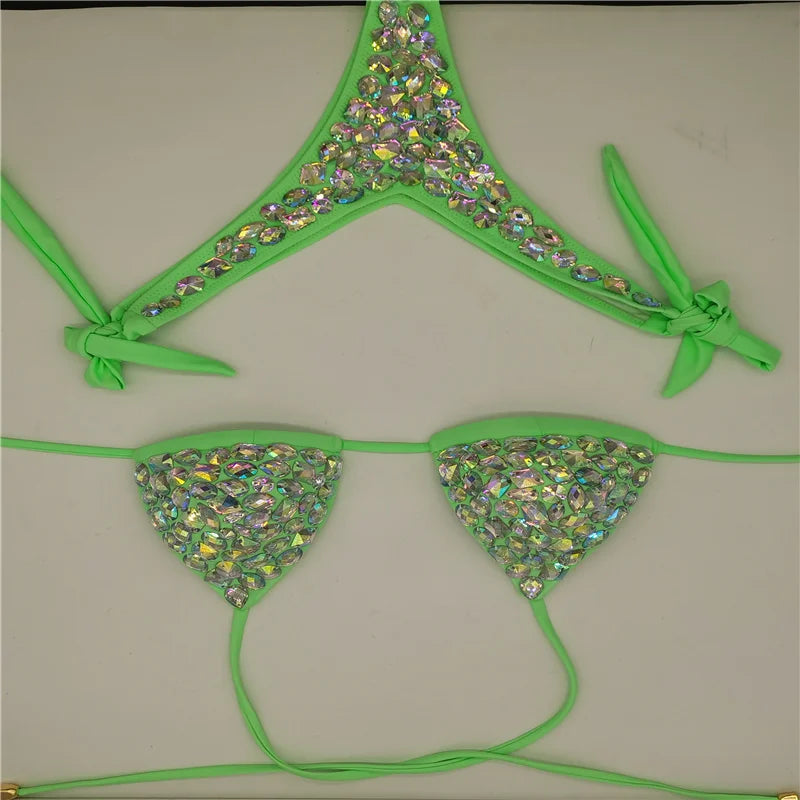 Jewel Encrusted Flagship Bikini