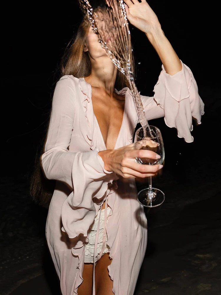 Ruffle Bikini Cover-Ups