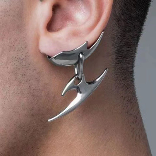 Punk Darts Shape Mechanical Cuff Earrings