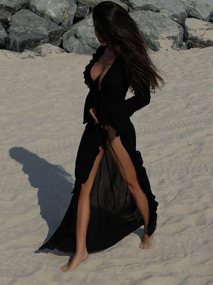 Ruffle Bikini Cover-Ups